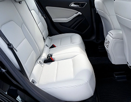 white leather rear seats